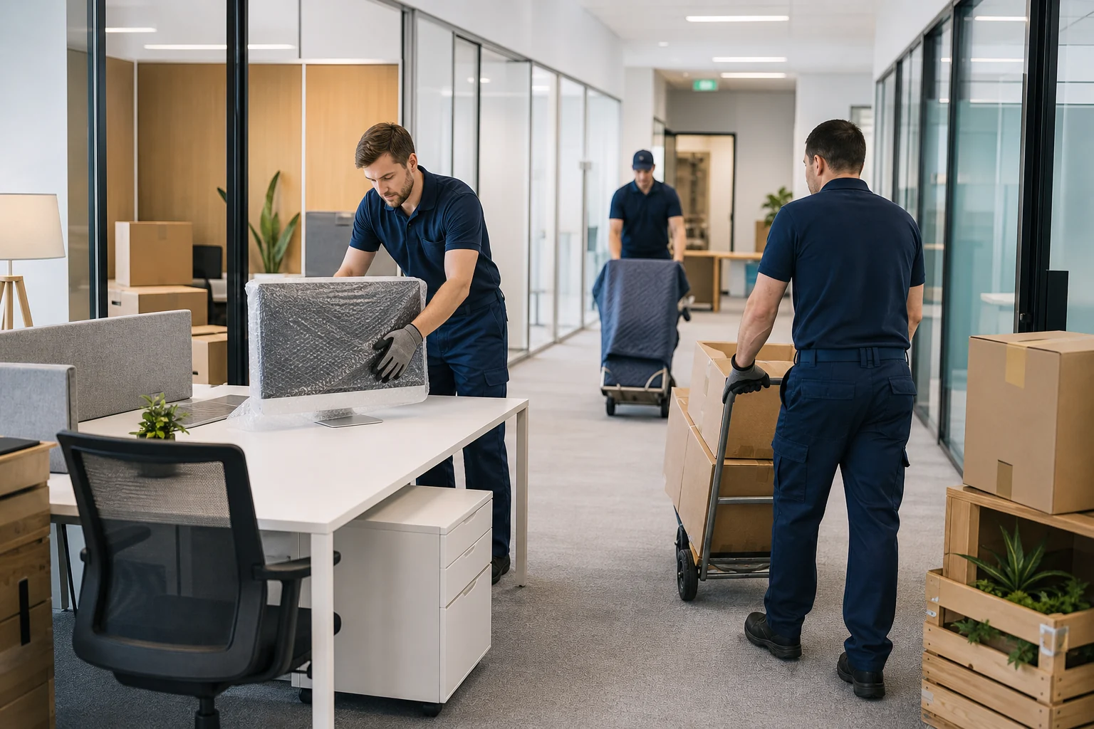Muuttomiehet hoitavat sovitun työn
